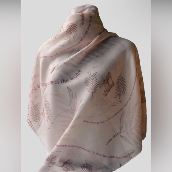 Accessories - Hosanna Light Pink Prayer Scarf NWOT